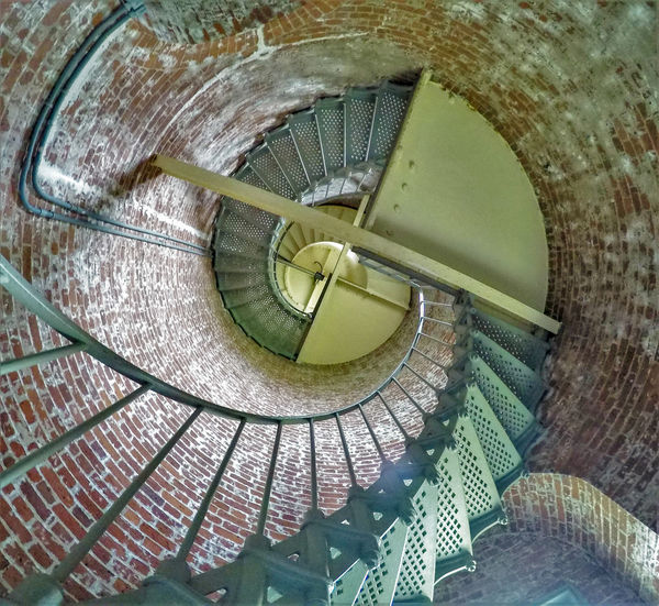 Stairwell at the Cape Blanco Lighthouse....