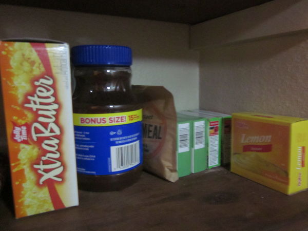 Items in the pantry...