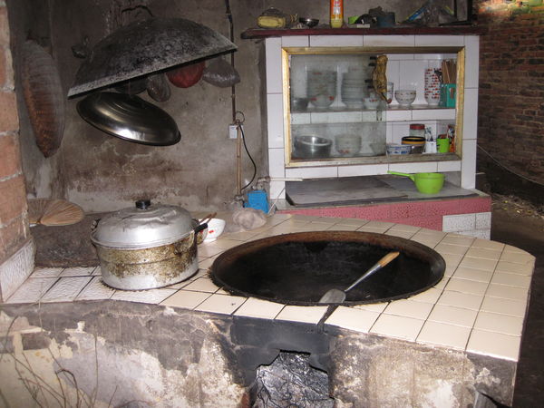 Kitchen on a small farm in China...