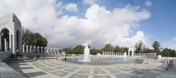 Panorama stitched with 8 photos at the WWII Memori...
