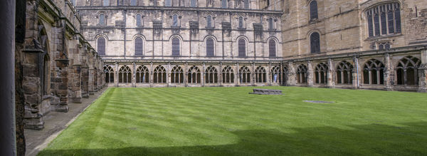 pano of the courtyard in Durham Cathedral...
