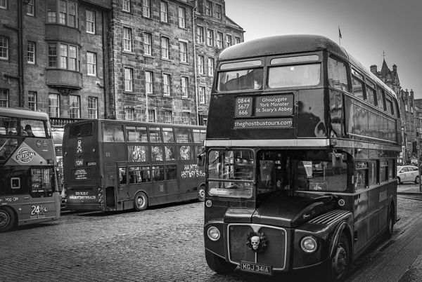 An Edinburgh ghost tour bus...