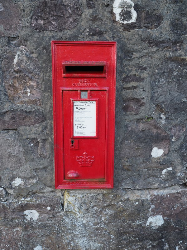 we still have the post box in the wall for pickup ...