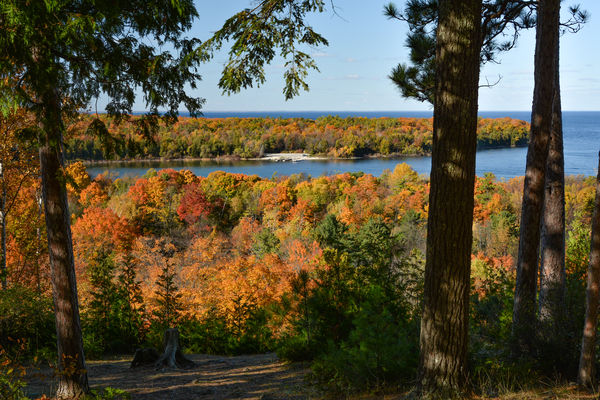 Door County Wis In Fall Colors