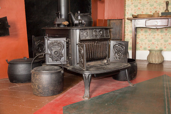 Kitchen stove in lighthouse....