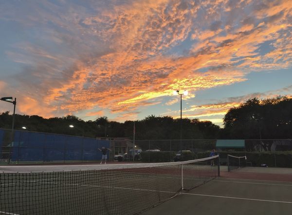 From our Hunter's Creek tennis courts in San Anton...