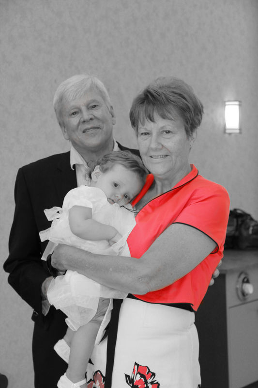 My wife and I with granddaughter #5....