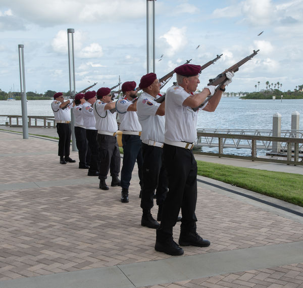 VFW Post #4250 Honor Guard 21 gun salute....