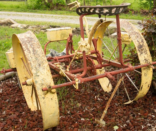 Weathered farm implement....