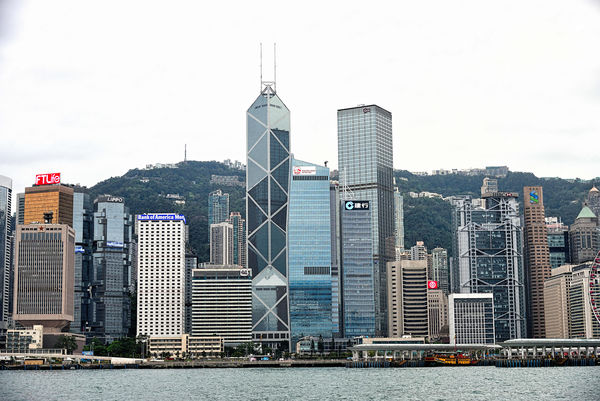 Hong Kong Island skyline...