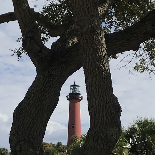 Bye bye lighthouse. How nice of you to stand and s...