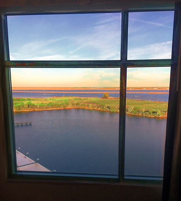 Frame Within a Frame: "Dawn on the Bay From My Hot...