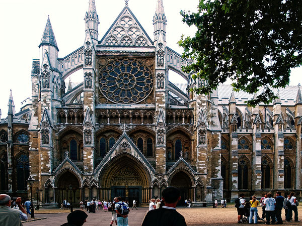 Commoners' entrance to Westminster Abbey...