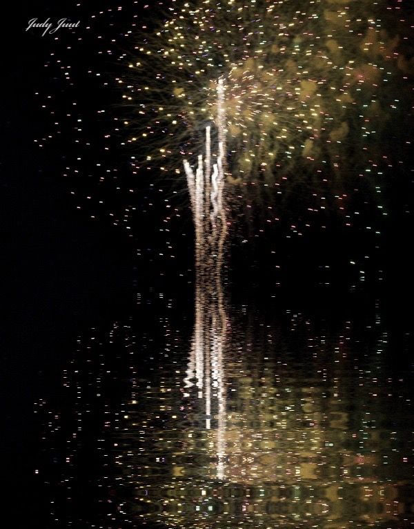 firework reflection...