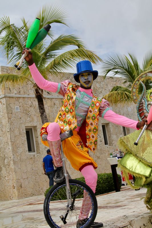 This street performer in Punta Cana certainly was ...
