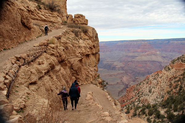 Heading back up the Kaibab trail....