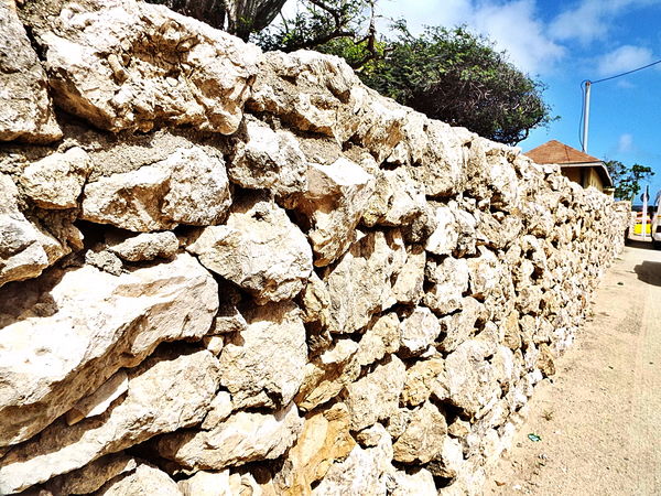 Rock wall in Aruba...