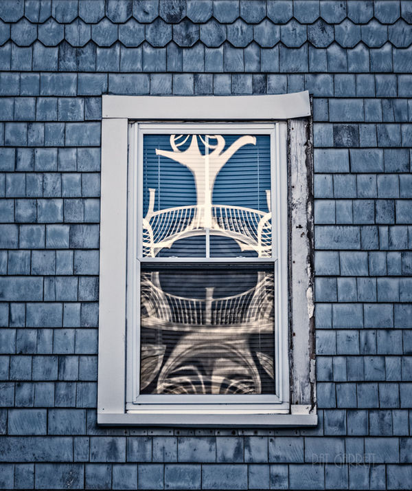 Beach House window - waiting for spring and touris...