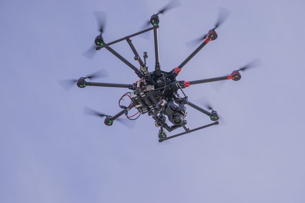 Octocopter, Canon DSLR / lens, Lidar, Hi-Res GPS...