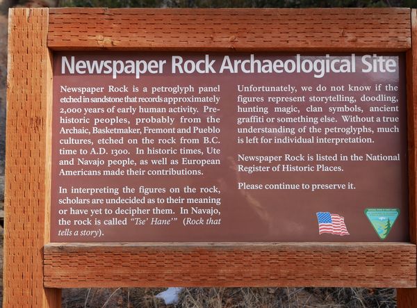 1.  History of Newspaper Rock...