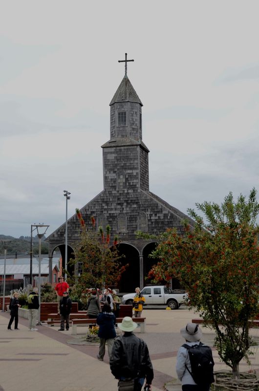 UNESCO historic church on Chiloe island, Chile...b...