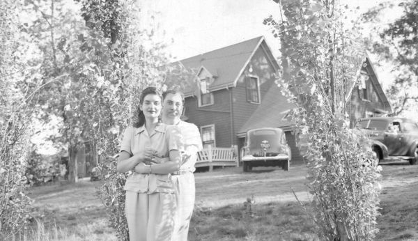 Happy couple, circa 1942...