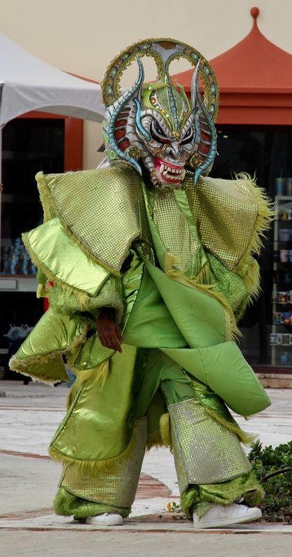 Street performer in Punta Cana...