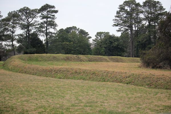 One of many Colonial earthwork lines from which th...