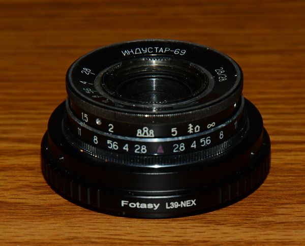 Industar-69 adapted to Sony mirrorless...