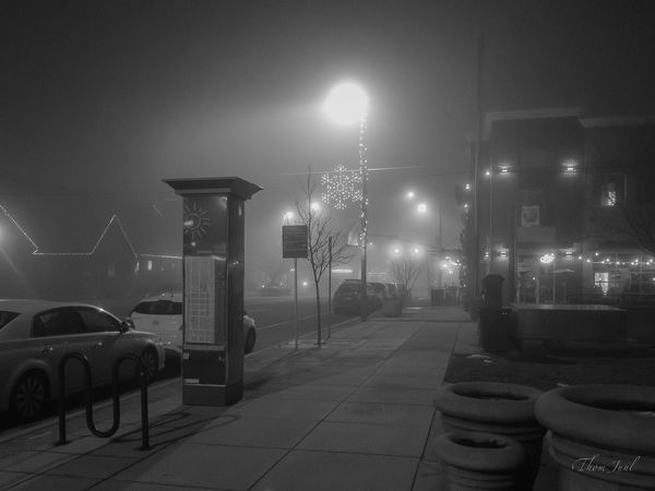Foggy Night in Meridian, Idaho...