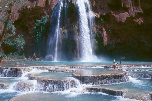 3. Havasu Falls. To wade in the water you want to ...