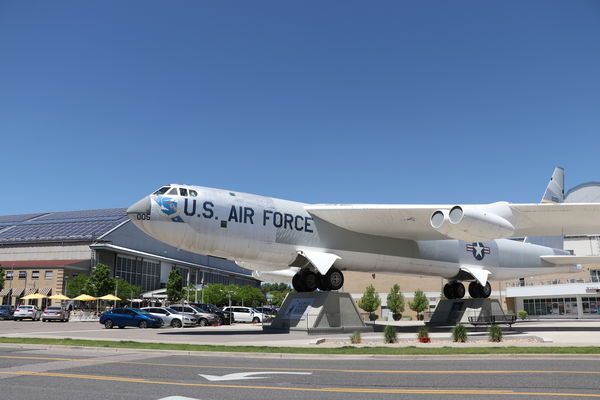 A B-52 at the entrance...