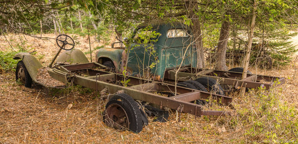 Old Ford truck frame & Studebaker Pickup...