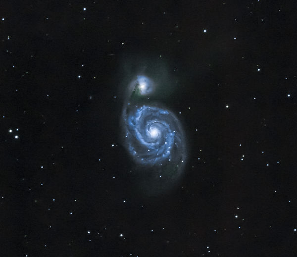 Whirlpool Galaxy(M51)(55of56x30sec,2x2binned,Gain1...