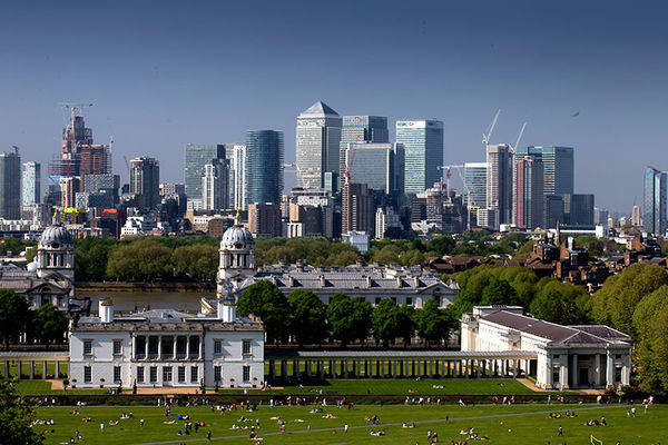 Hilltop view from Greenwich Museum...