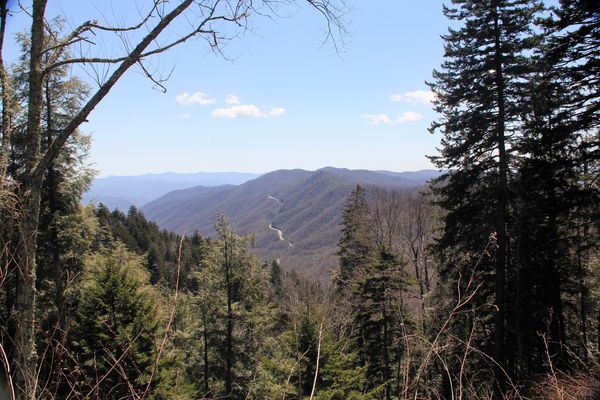 A clear view looking southeast (Smokey Mtn. Nat'l ...