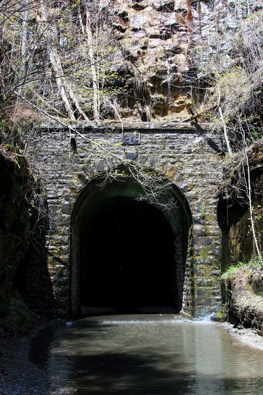 the old Tunnel 24 is still intact-and passable-wit...