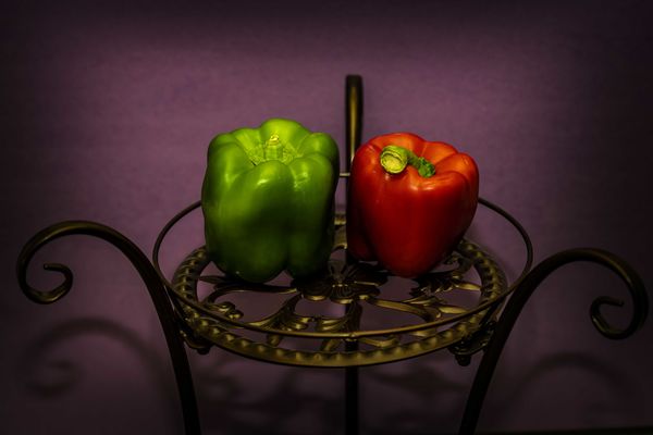 Peppers on Purple...