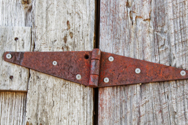 Rusted Hinge on an old Shed....