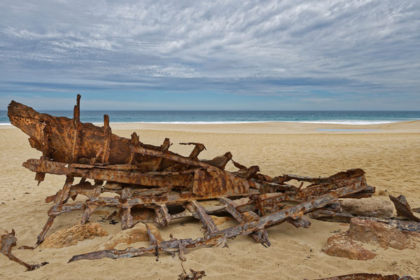 Part of the remains of the Ethel, Ethel Beach, You...
