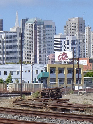 Financial District from the CalTrain tracks in SOM...