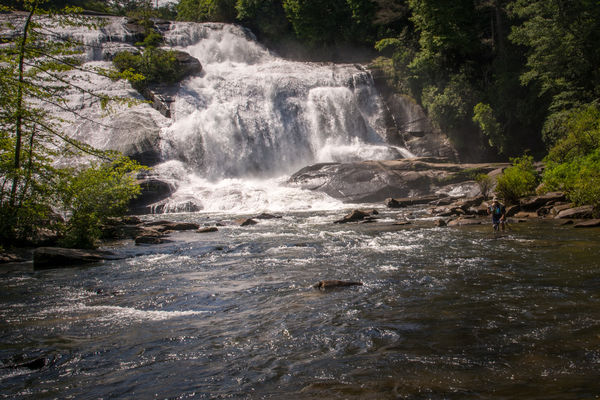 High Falls is 150 feet tall and must have some fis...