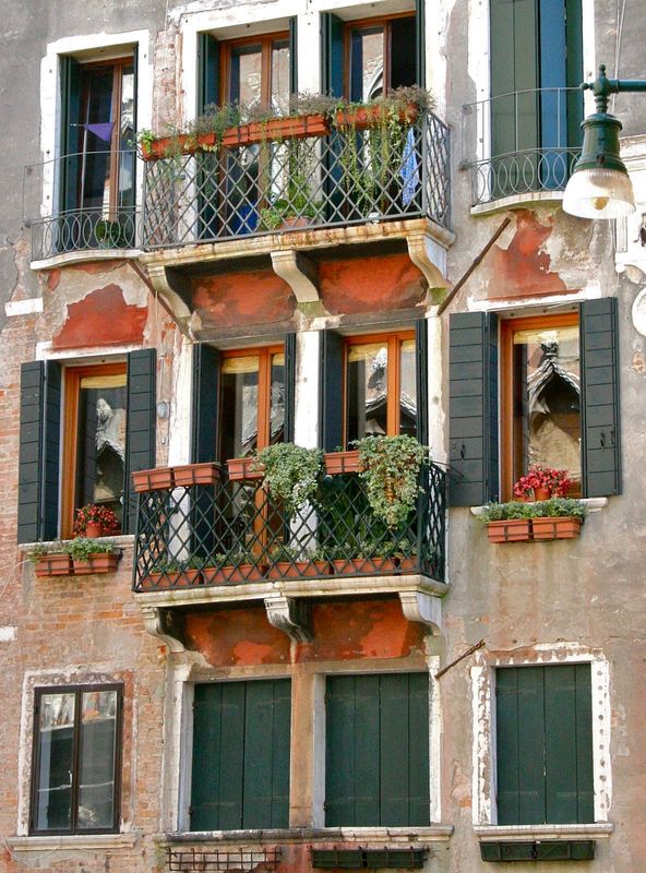 Widows in Venice, Italy...