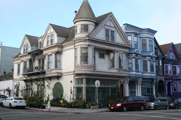Victorian windows, San Francisco, California...