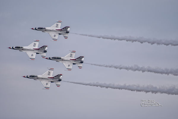The Thunderbirds Delta Formation...
