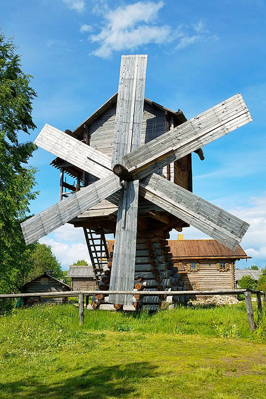 traditional Russian windmill...