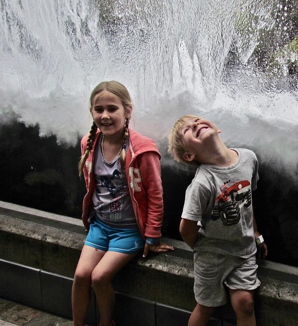 Another fav.  Surprise water fall at Children's Mu...