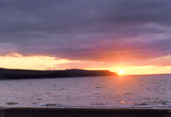 loch at sunset...