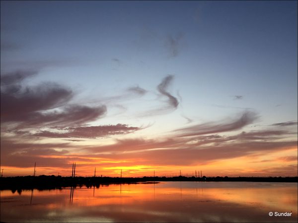 1. Sunset at the local lake...