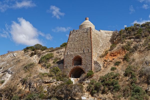 Between 1900 and 1910, six of these lime kilns wer...
